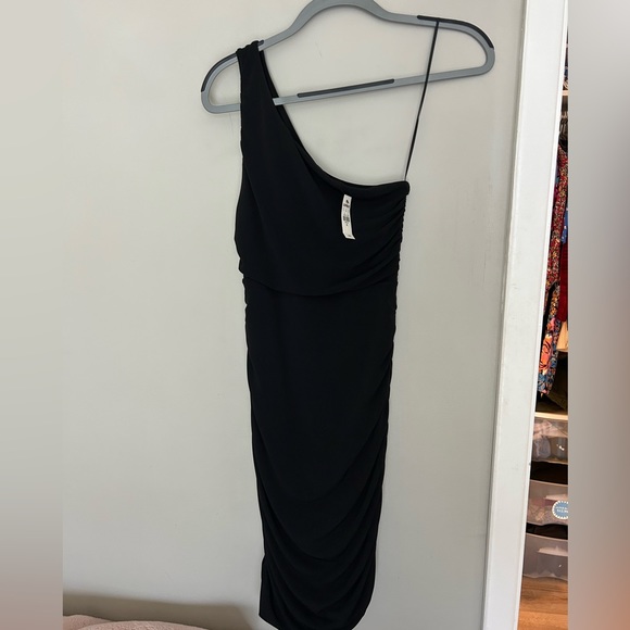Express asymmetrical black dress-new with tags - Picture 1 of 2